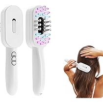 Amazon | 電気ブラシ 電動頭皮ブラシ 青/赤/紫LED光美顔器 ems微